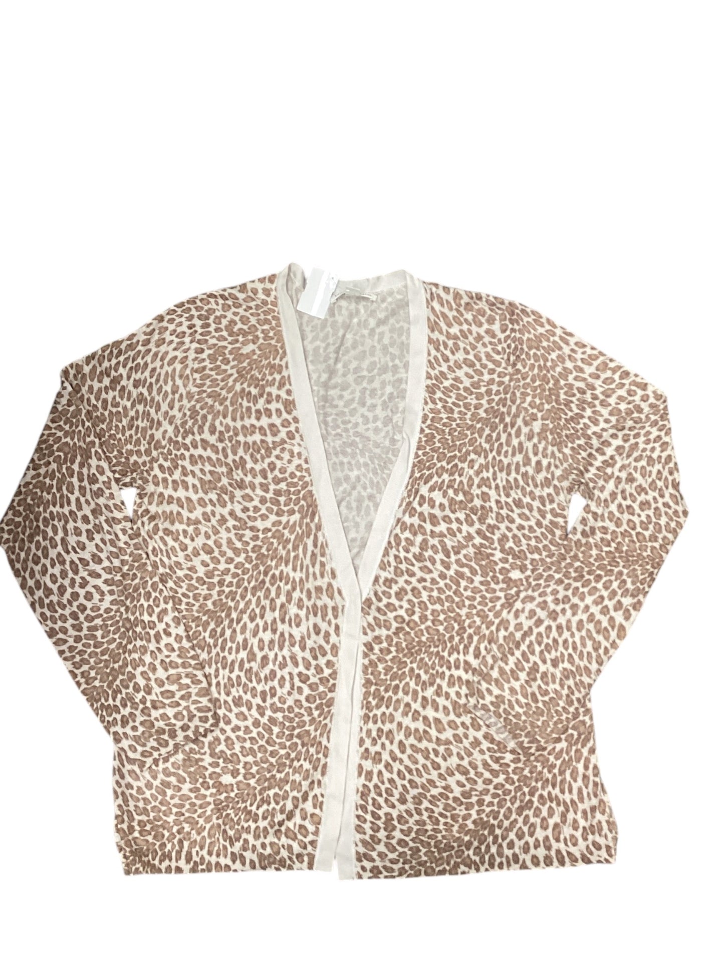 Cardigan By Banana Republic In Animal Print, Size: Xl