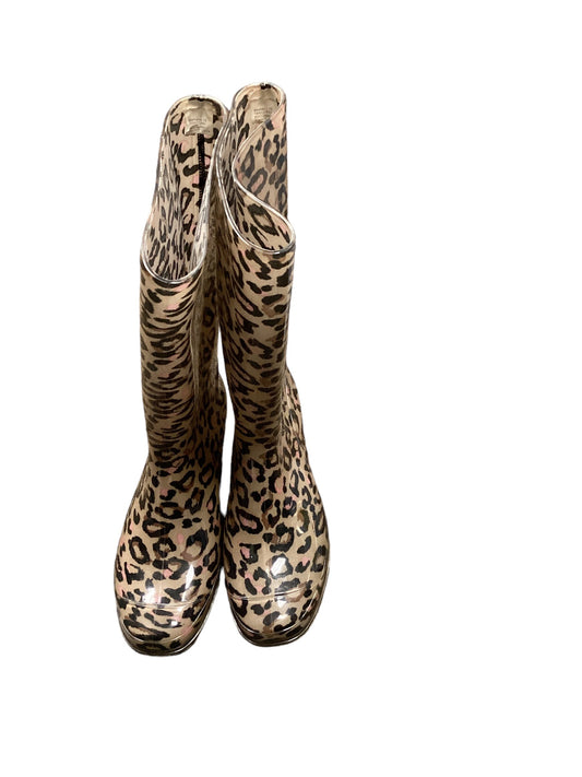 Animal Print Boots Rain Magellan, Size 10