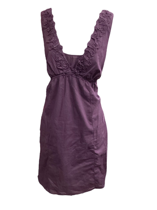 Purple Dress Casual Midi Banana Republic, Size Xl