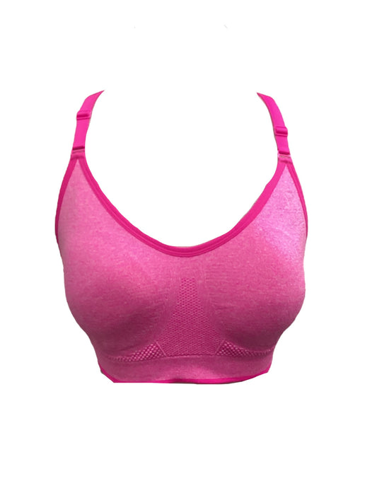 Athletic Bra By Danskin In Pink, Size: L