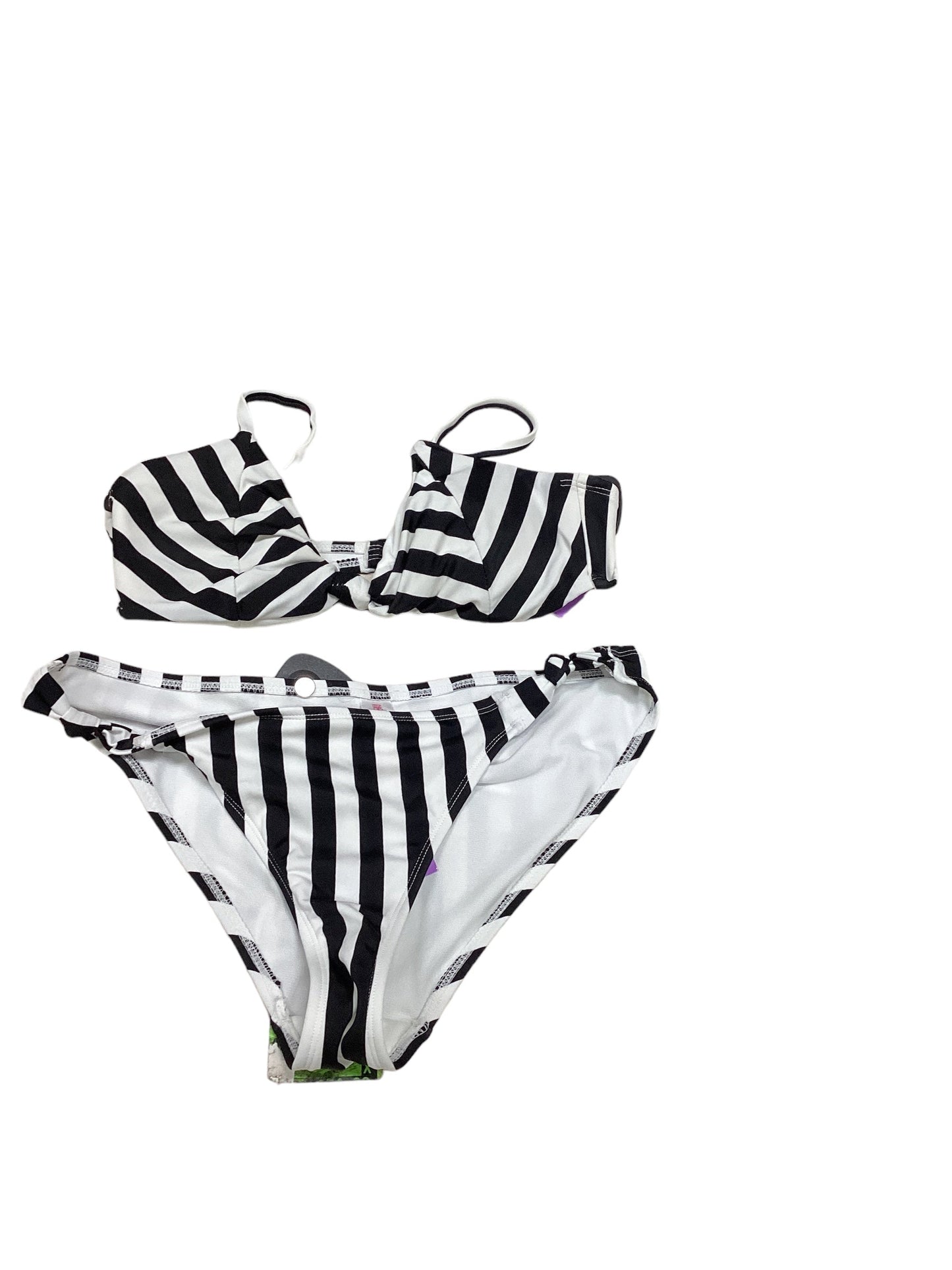 Striped Pattern Swimsuit 2pc Clothes Mentor, Size 7.5