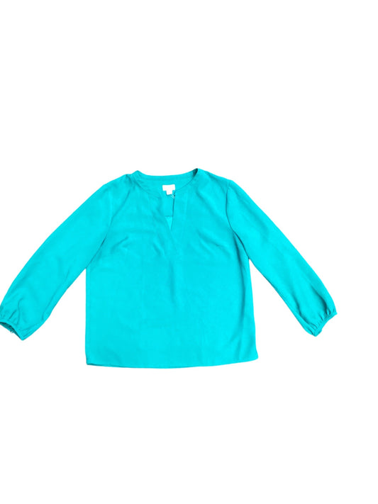 Top Long Sleeve By J. Crew In Teal, Size: S