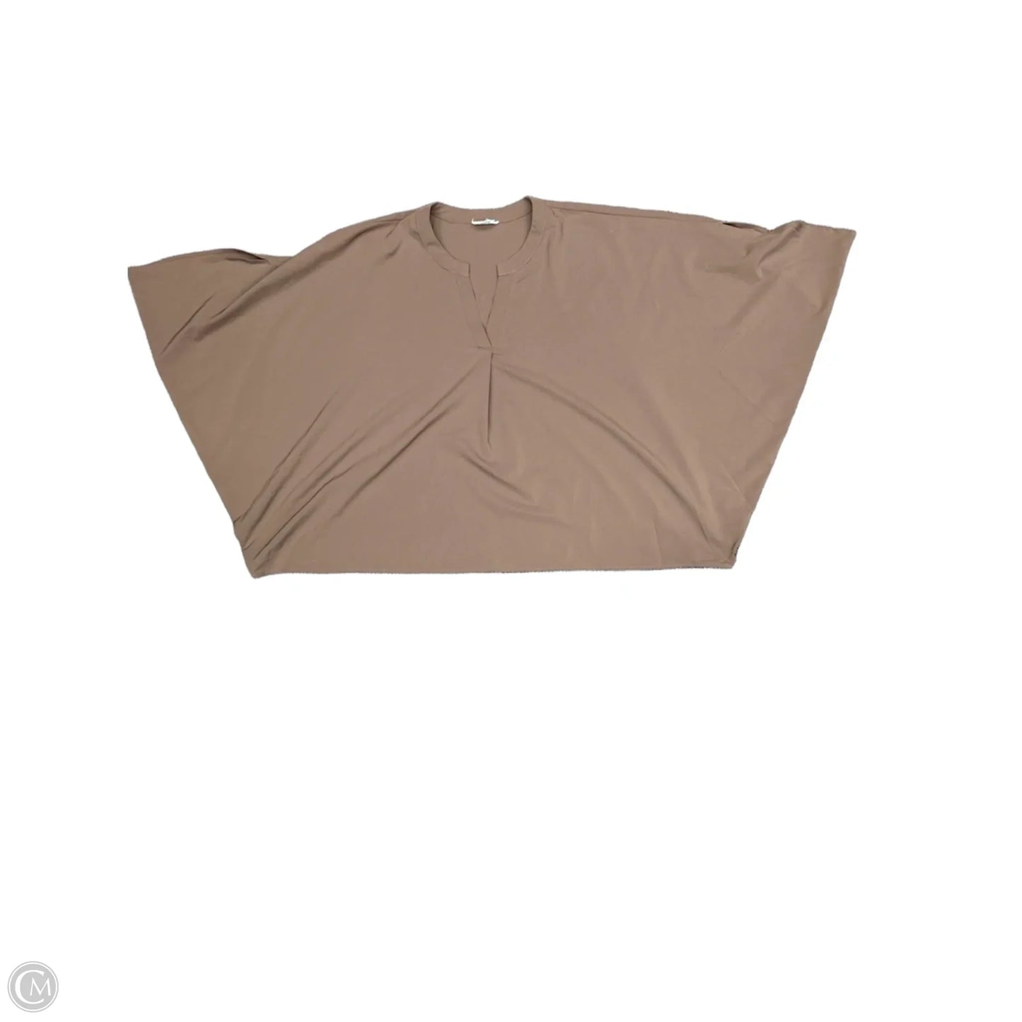 Top Short Sleeve By Andree By Unit In Brown, Size: M