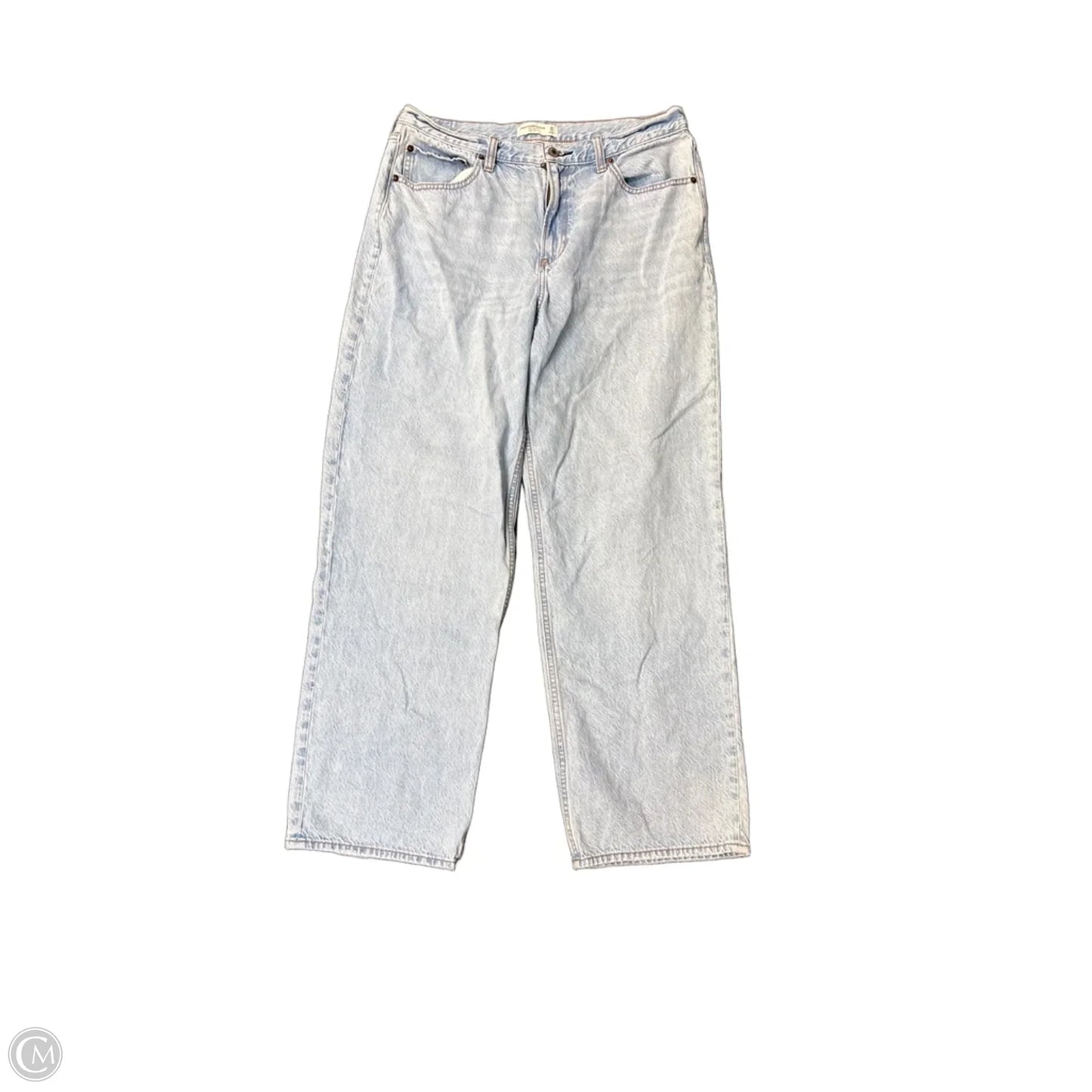 Jeans Straight By Abercrombie And Fitch In Blue Denim, Size: 14