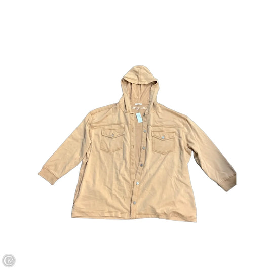 Sweatshirt Hoodie By Maurices In Tan, Size: 3x