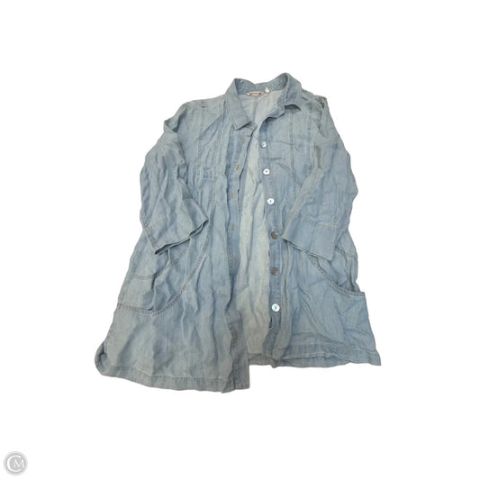 Top 3/4 Sleeve By Soft Surroundings In Blue, Size: Xl