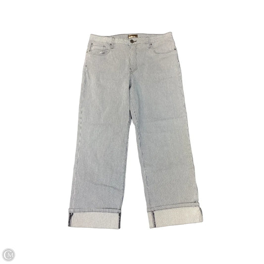Jeans Wide Leg By Kut In Striped Pattern, Size: 12