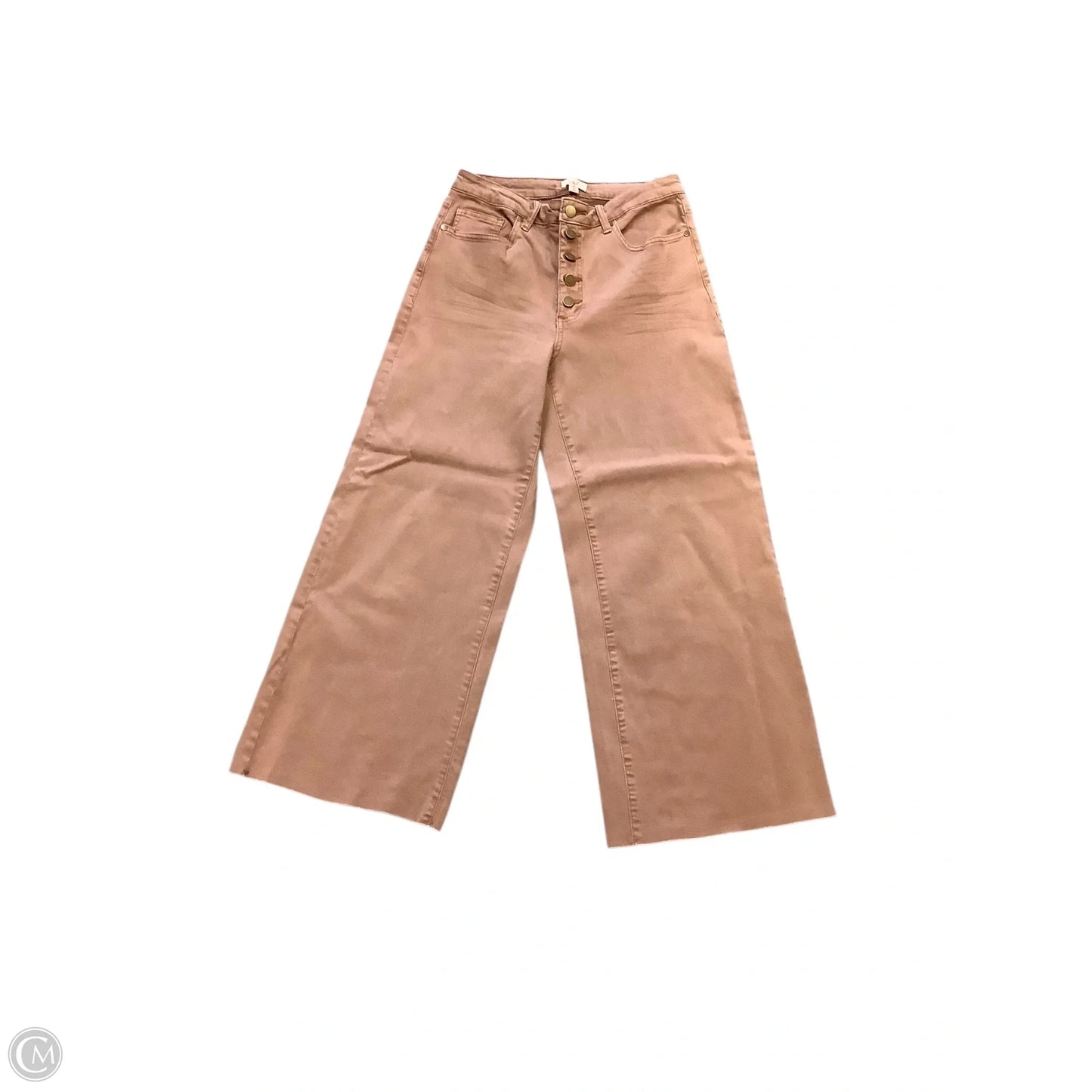 Jeans Wide Leg By Easel In Brown, Size: M