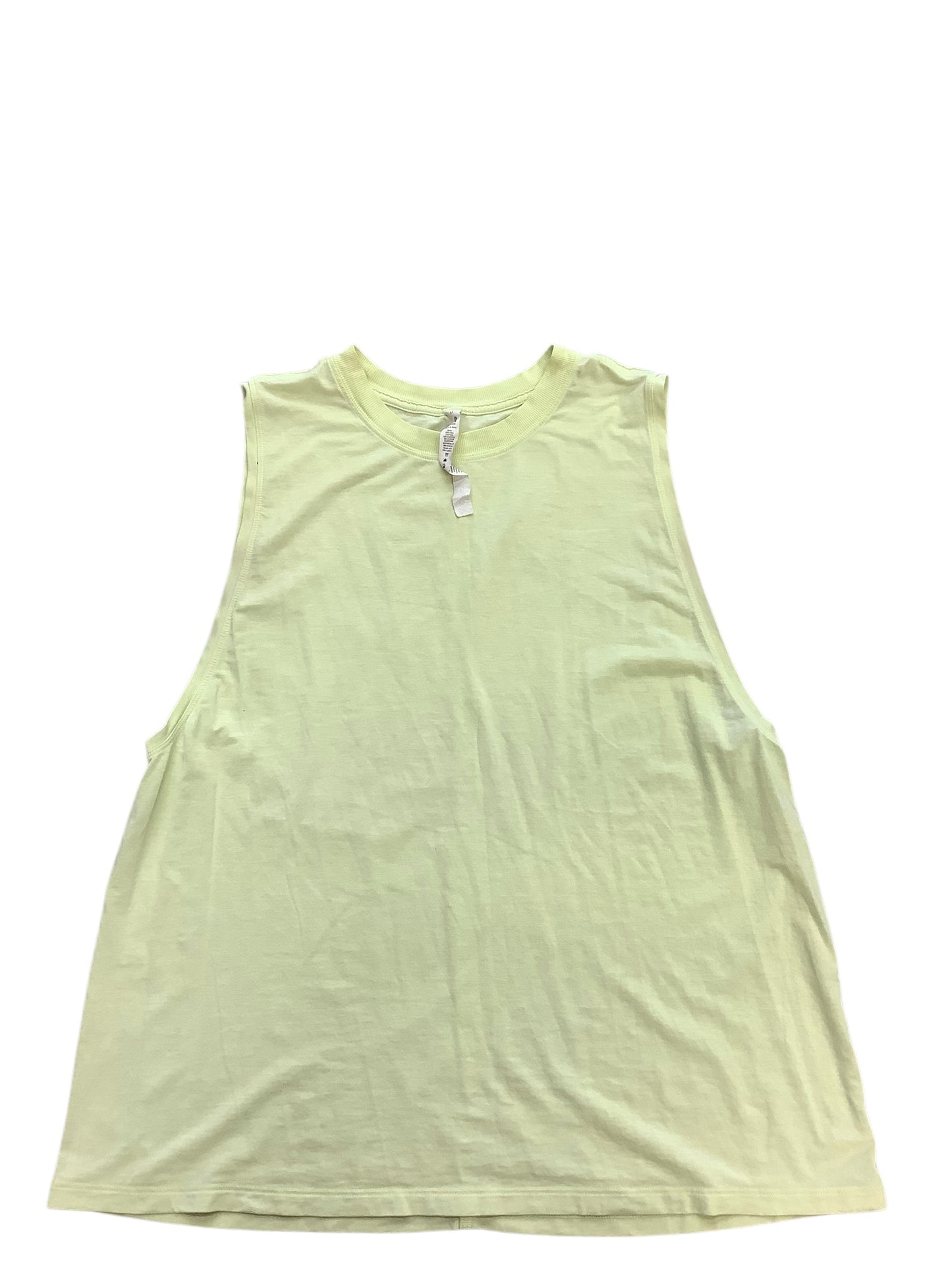 Athletic Tank Top By Lululemon In Yellow, Size: L