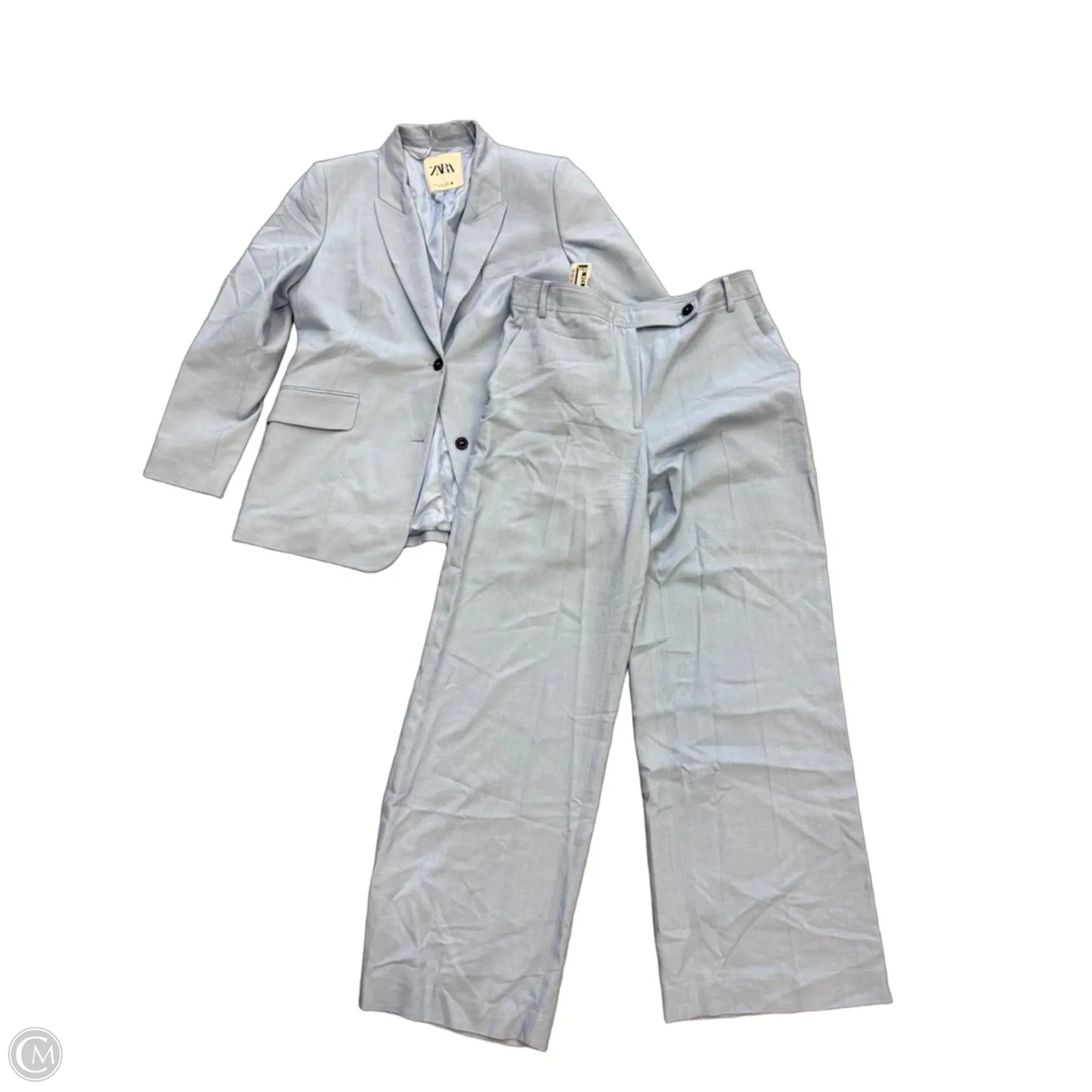 Pants Suit 2pc By Zara In Blue, Size: Xl
