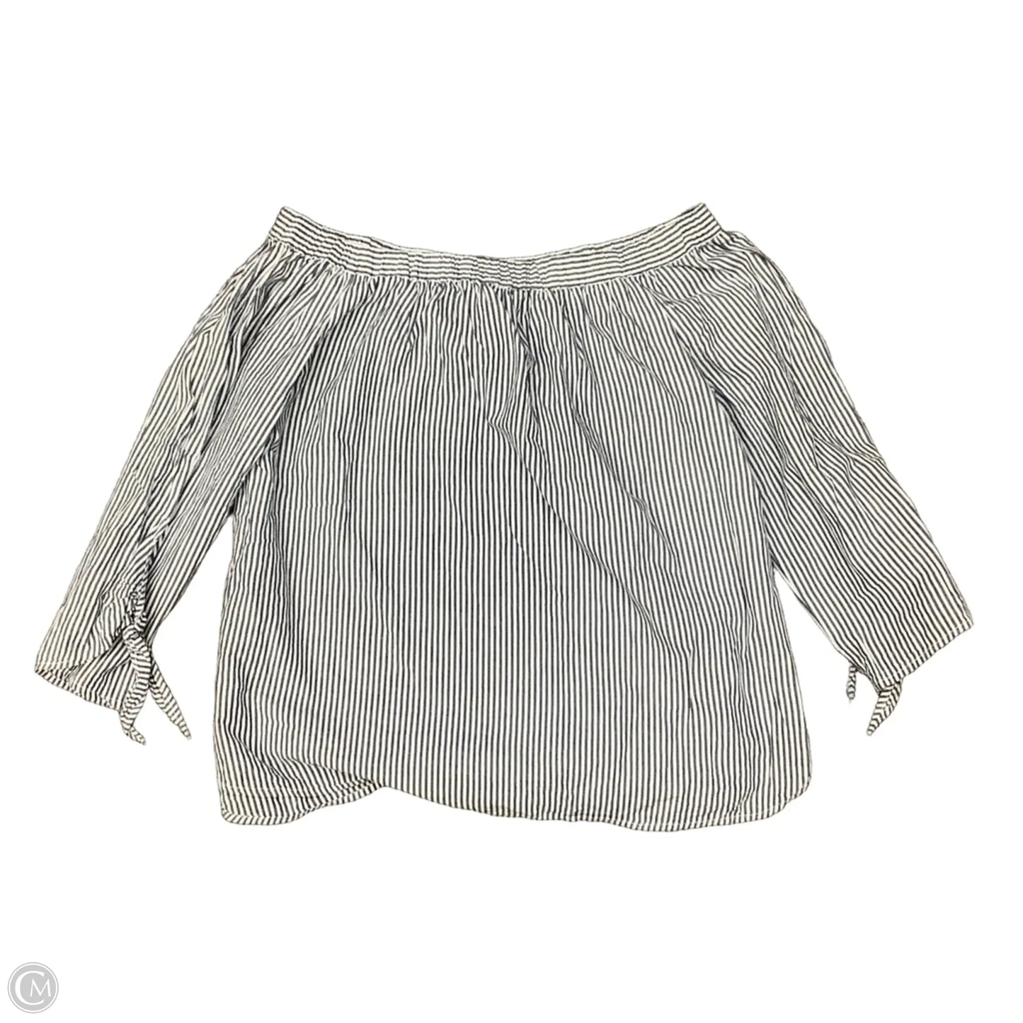 Top Long Sleeve By Beachlunchlounge In Striped Pattern, Size: Xl