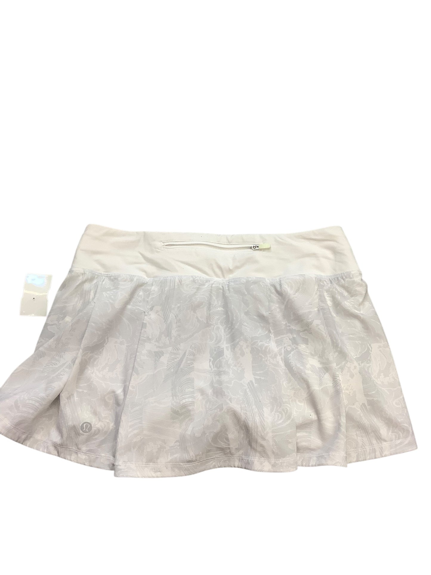 Athletic Skort By Lululemon In White, Size: 6