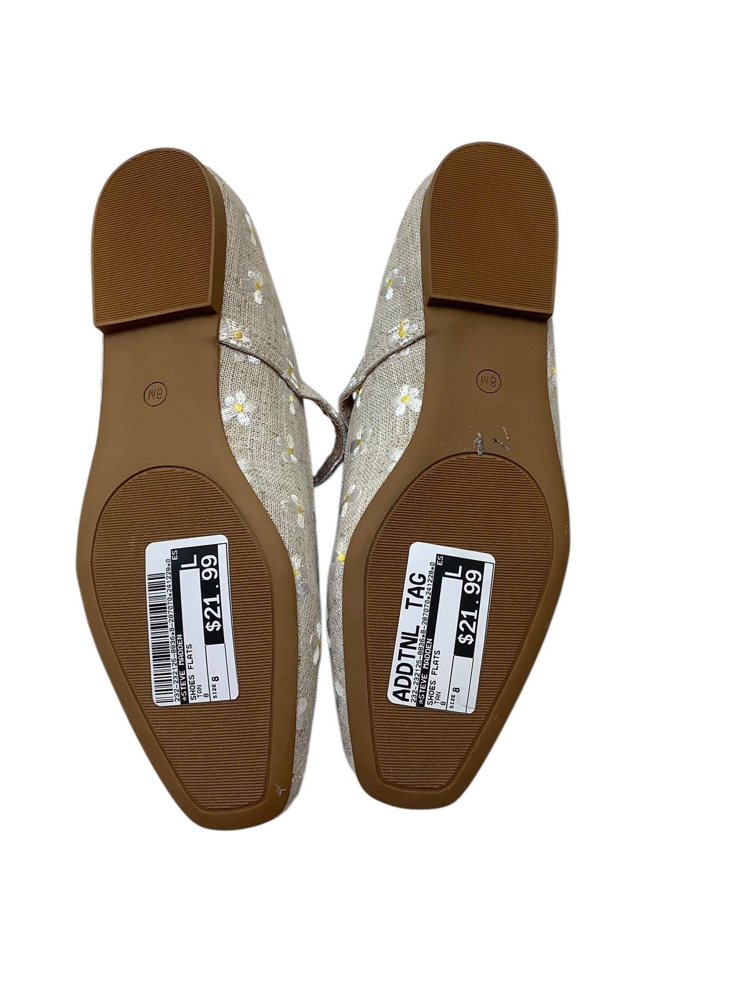 Shoes Flats By Steve Madden In Tan, Size: 8