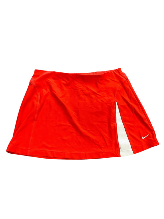 Athletic Skort By Nike In Orange, Size: M