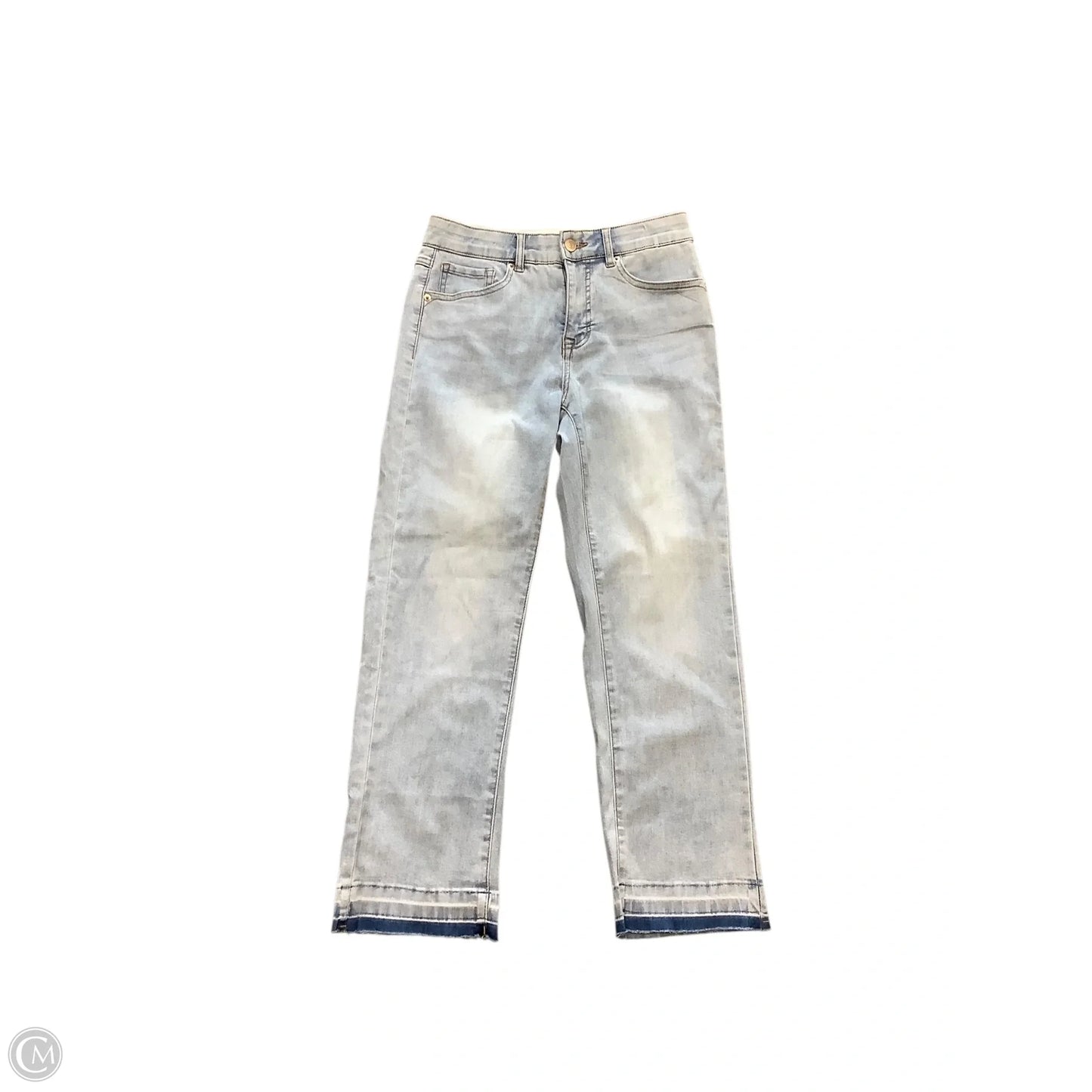 Jeans Straight By Tribal In Blue Denim, Size: 4