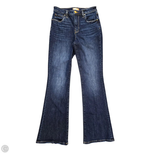 Jeans Flared By Kut In Blue Denim, Size: 0