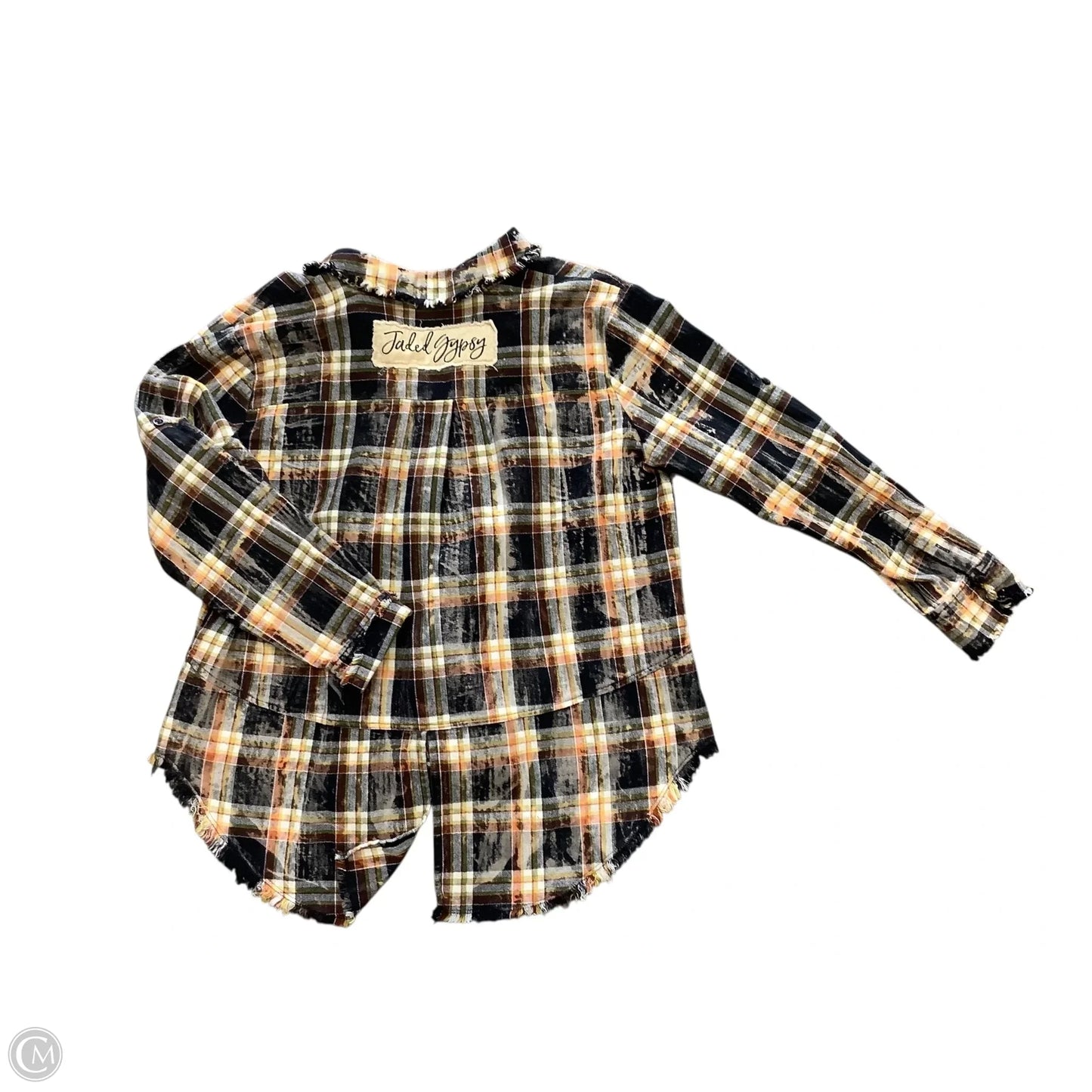 Tunic Long Sleeve By Cmb In Plaid Pattern, Size: M