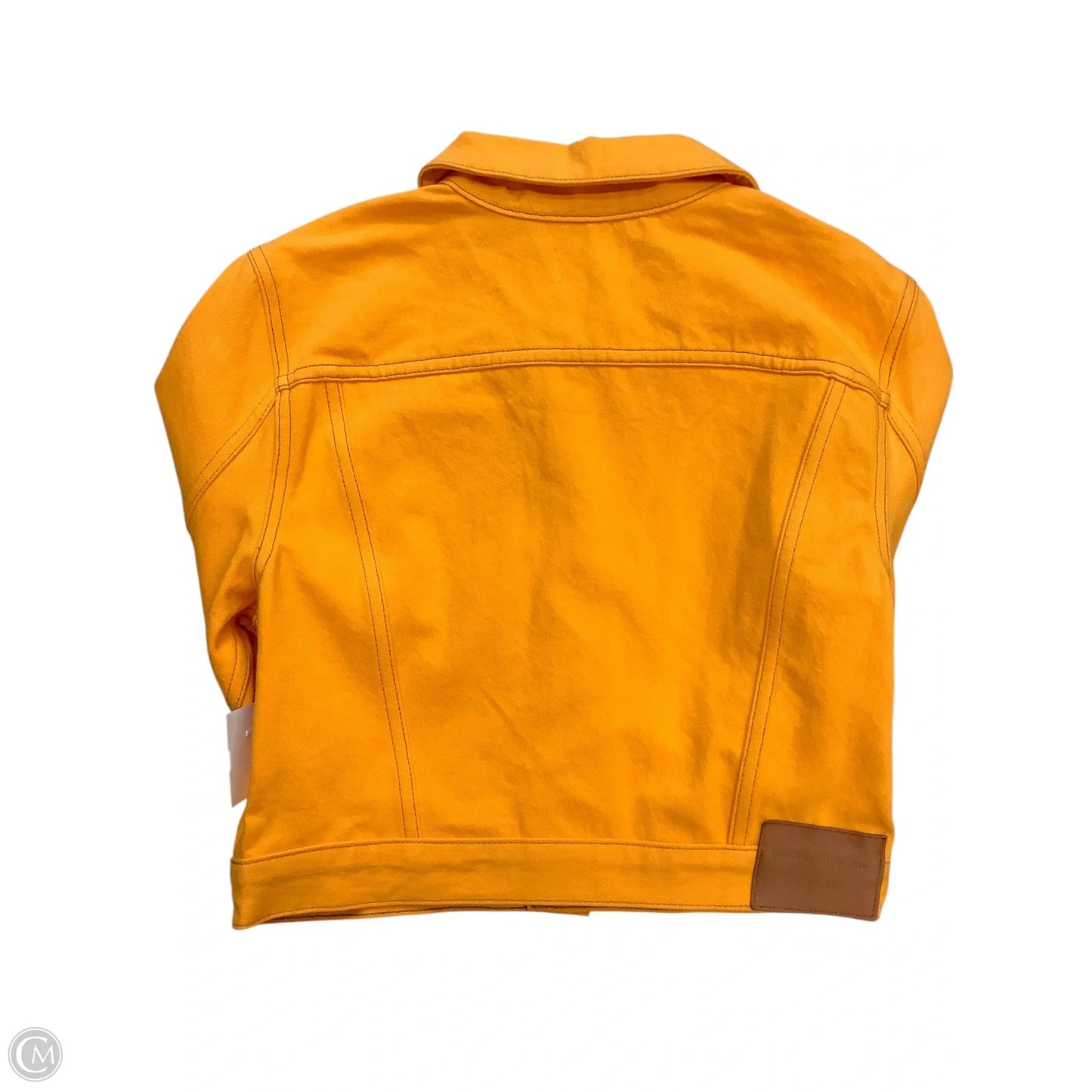 Jacket Denim By Frame In Orange, Size: L