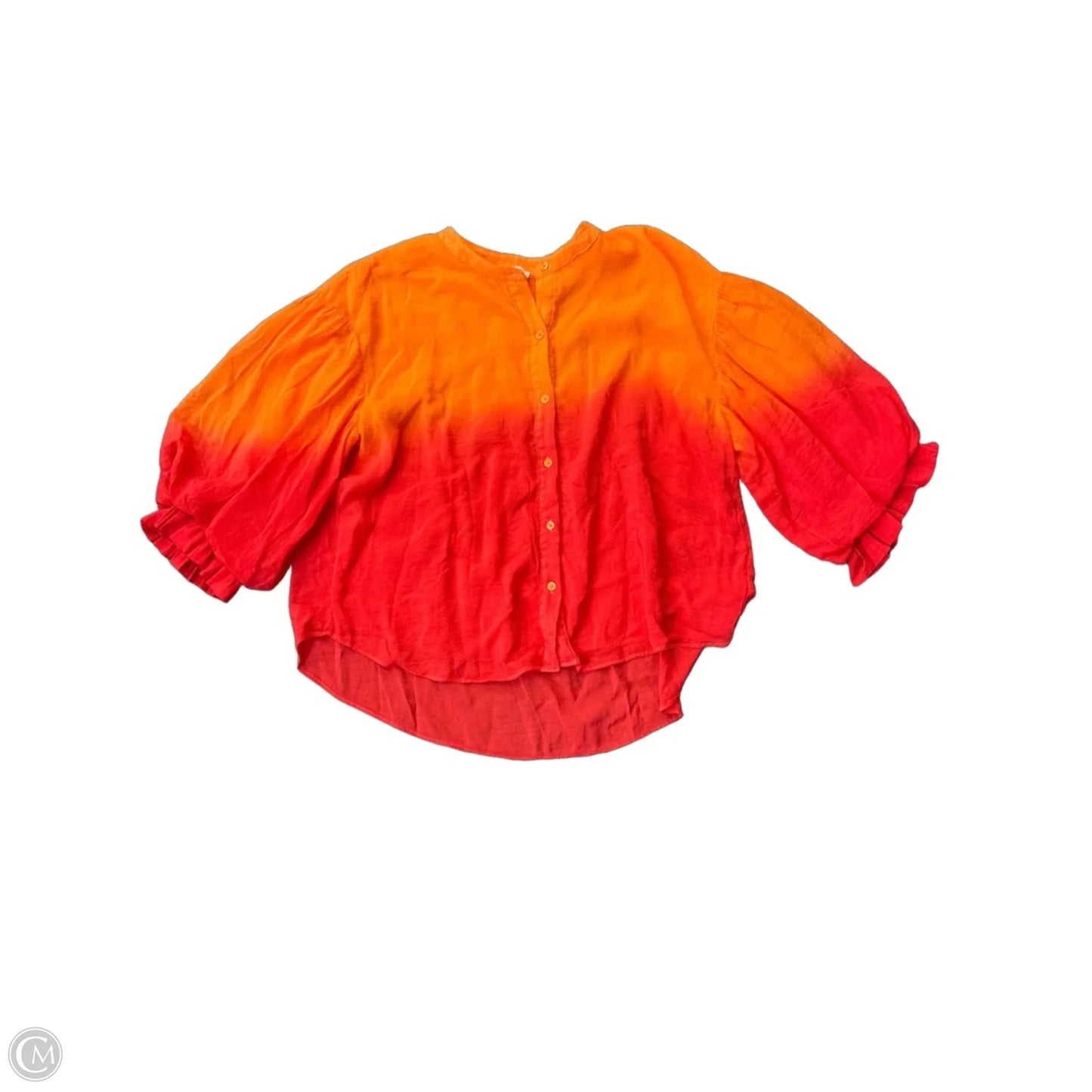 Top Long Sleeve By Fate In Orange, Size: M