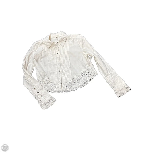 Top Long Sleeve By Free People In White, Size: Xs