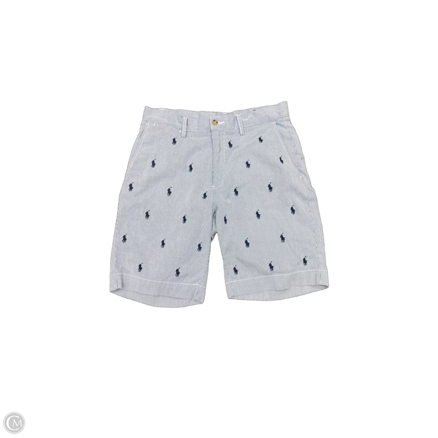 Shorts By Polo Ralph Lauren In Blue & White, Size: 10