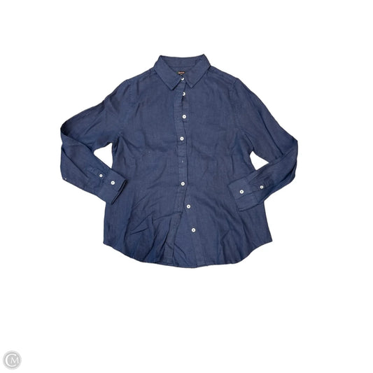 Top Long Sleeve By Quince In Multi-colored, Size: M