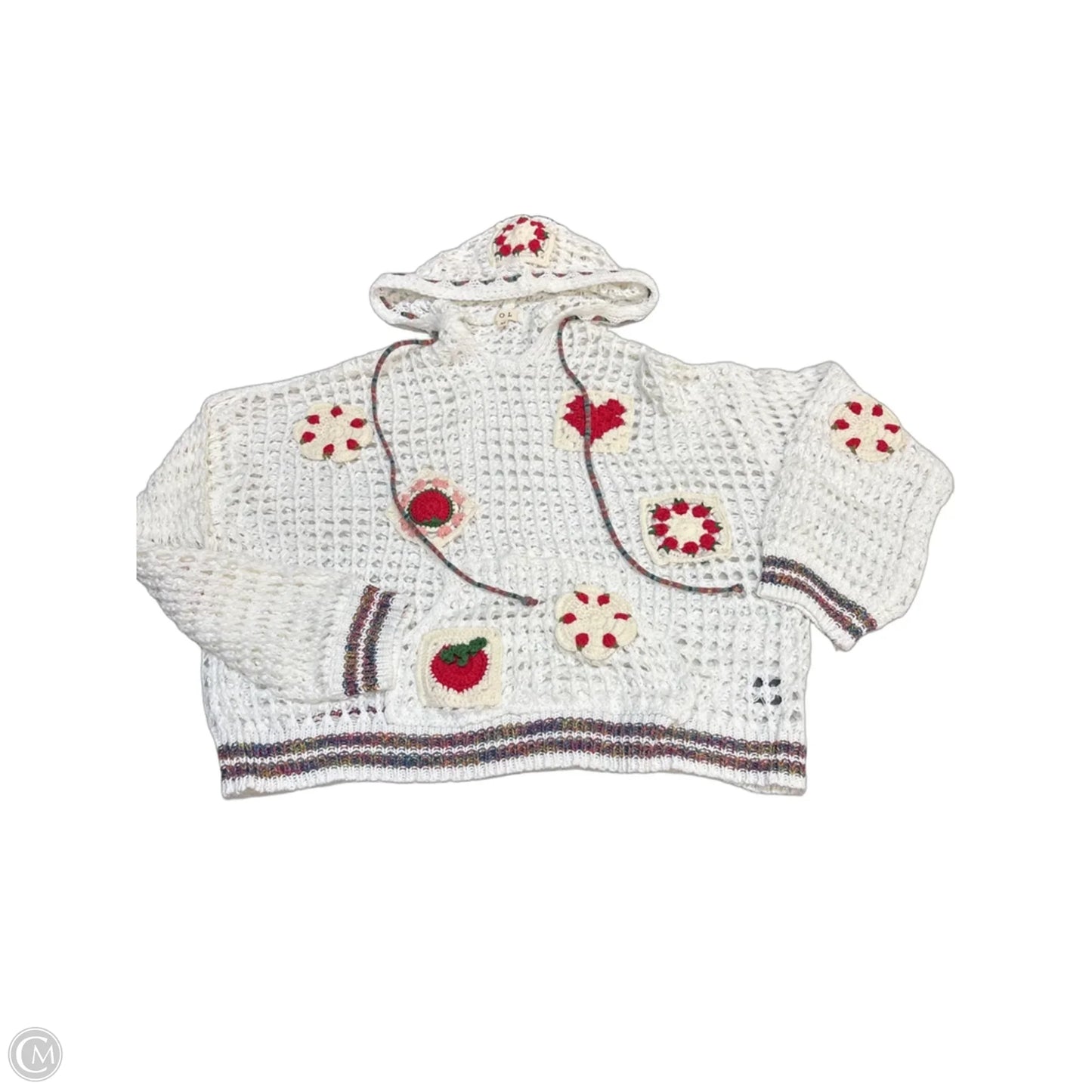 Sweater By Pol In White, Size: M