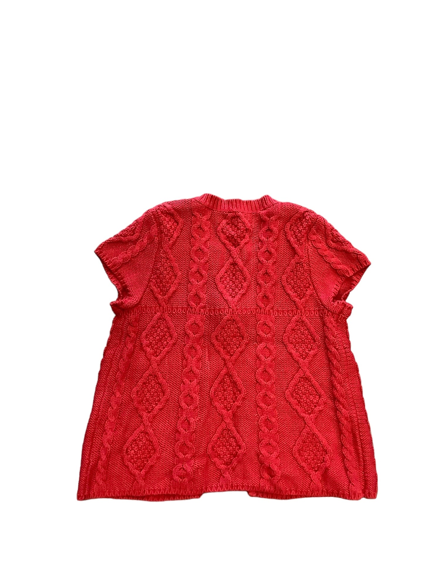 Red Vest Sweater Free People, Size M