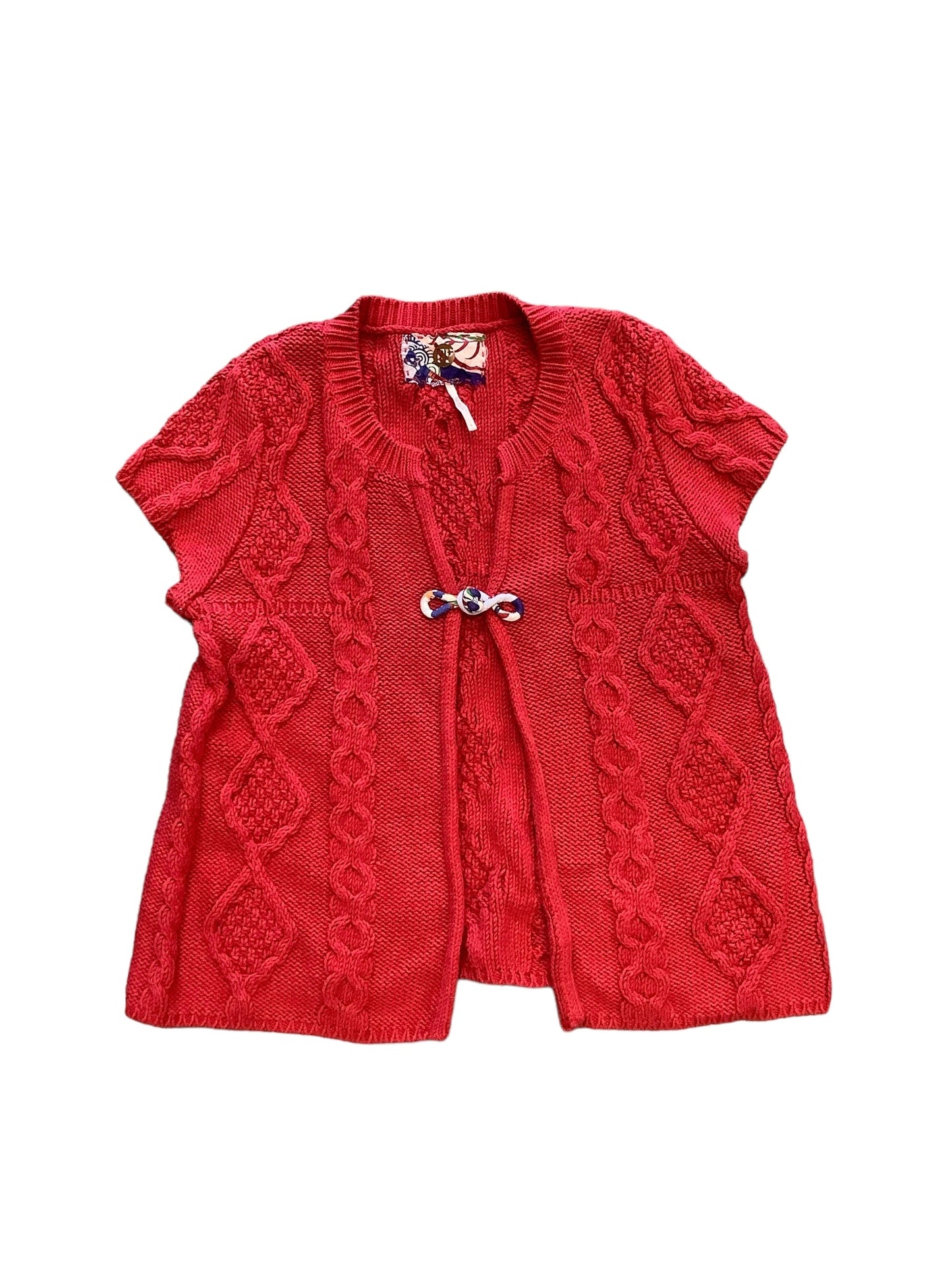 Red Vest Sweater Free People, Size M