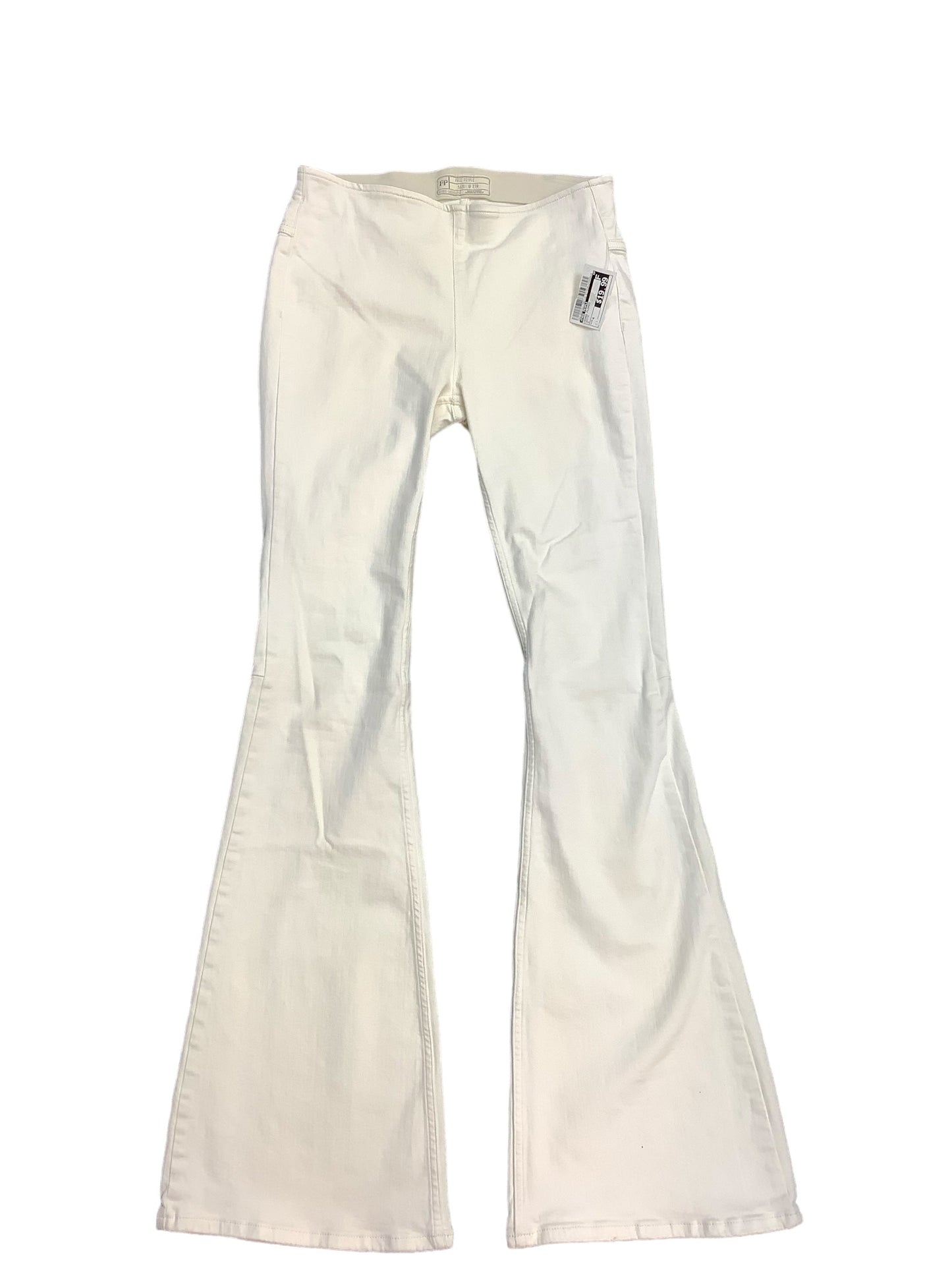 White Jeans Flared Free People, Size 4