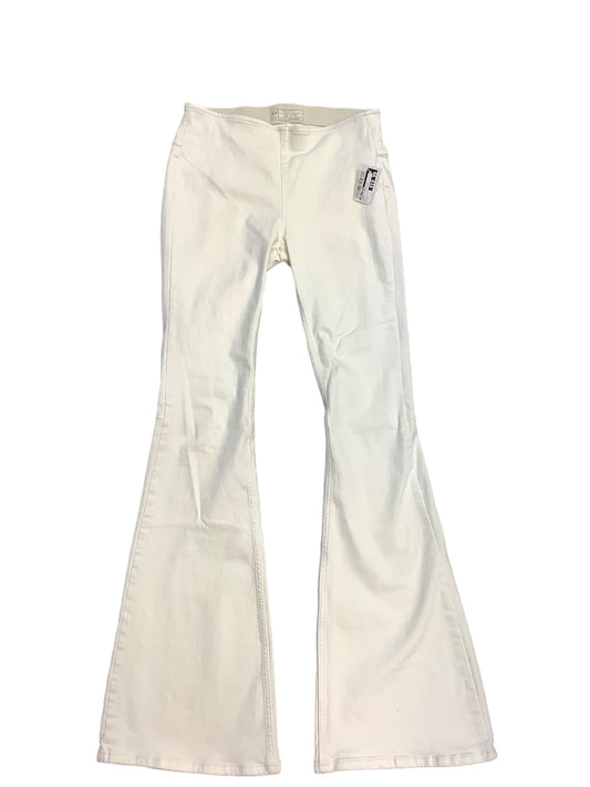 White Jeans Flared Free People, Size 4