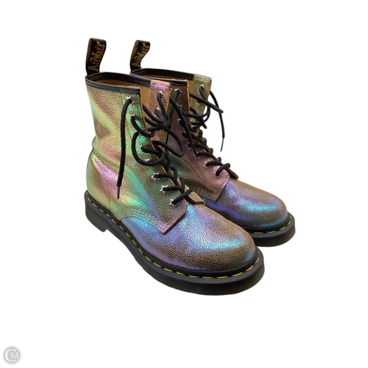 Boots Combat By Dr Martens In Gold, Size: 7