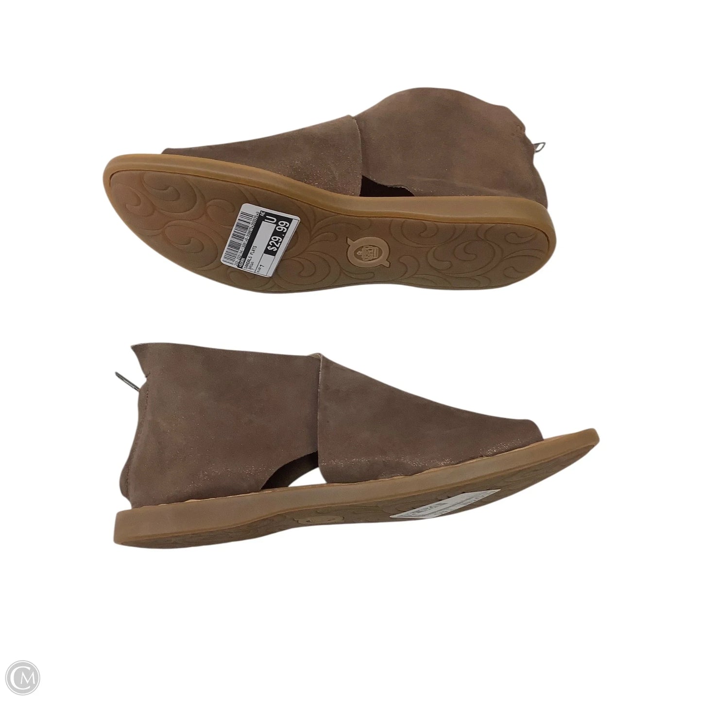 Sandals Flats By Born In Brown, Size: 7