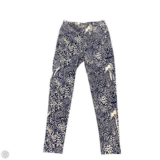 Pants Designer By Lilly Pulitzer In Blue & White, Size: 0