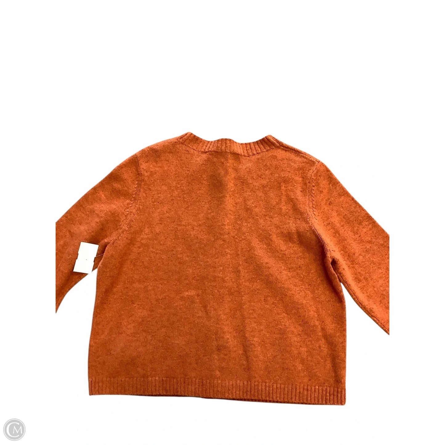 Sweater Cardigan By Cma In Orange, Size: L