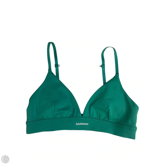 Athletic Bra By Lululemon In Green, Size: 6