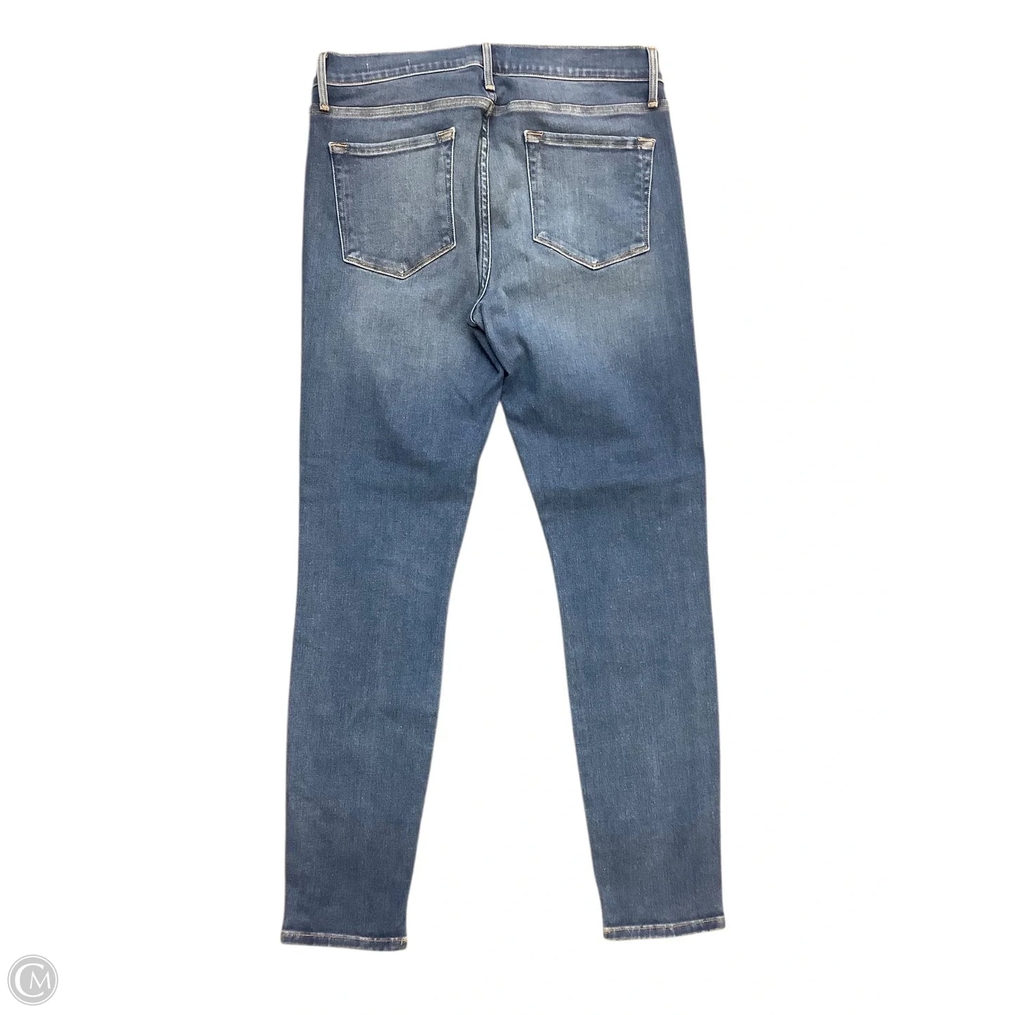 Jeans Cropped By Frame In Blue Denim, Size: 8 (29)