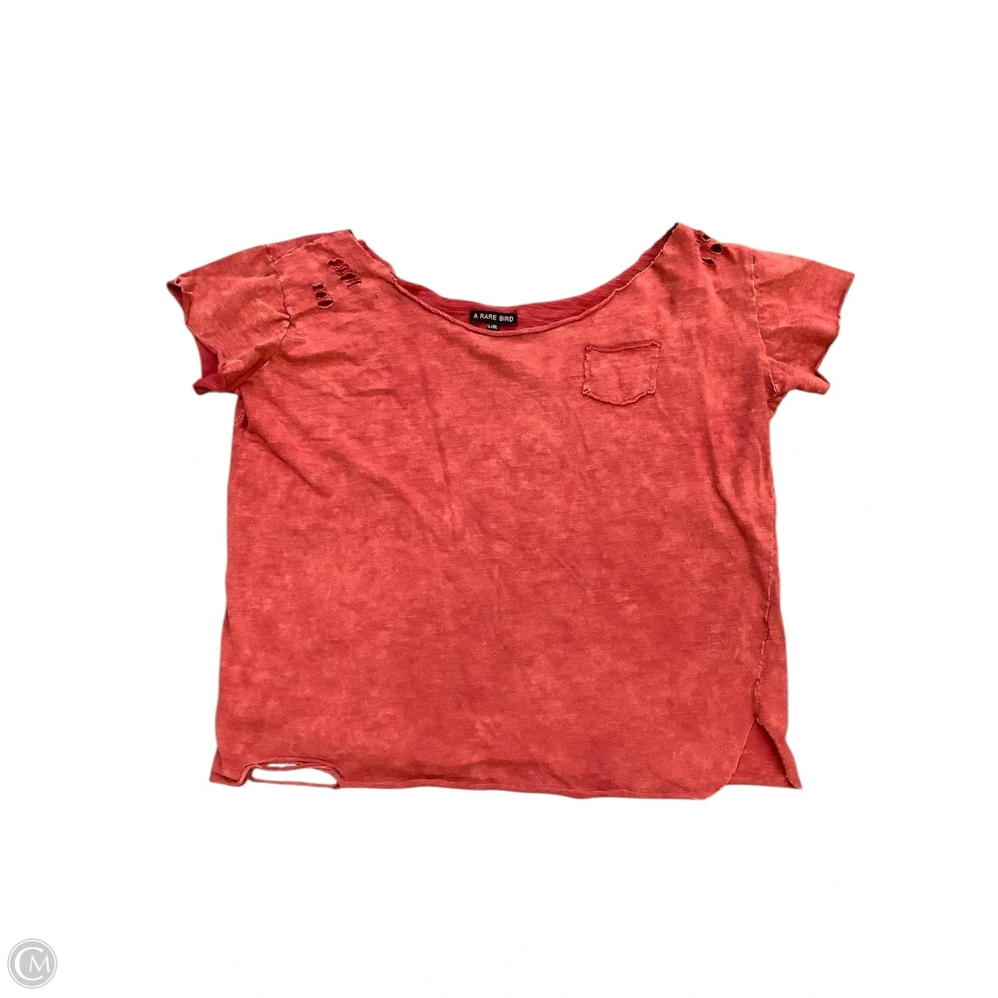 Top Short Sleeve By Cmb In Red, Size: L