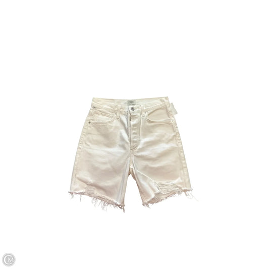Shorts By Citizens Of Humanity In Cream Denim, Size: 4
