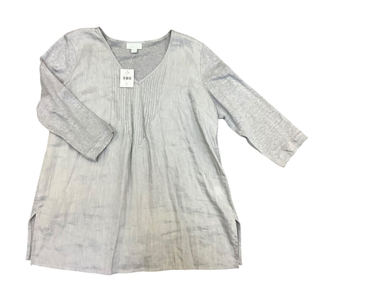 Top 3/4 Sleeve By J. Jill In Grey, Size: S