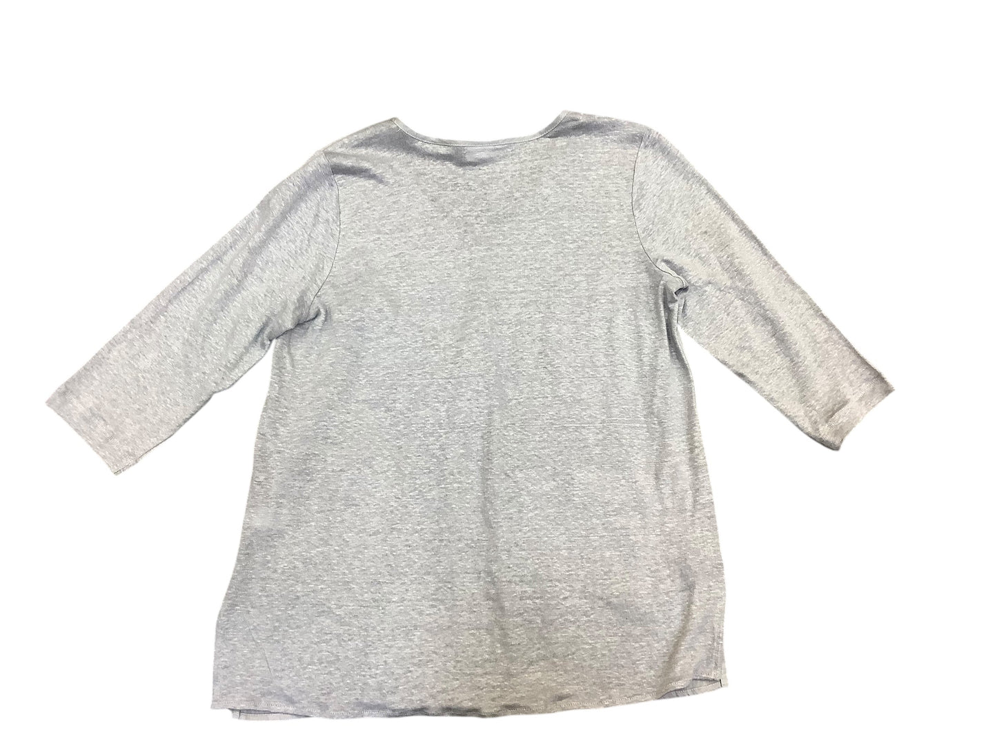 Top 3/4 Sleeve By J. Jill In Grey, Size: S