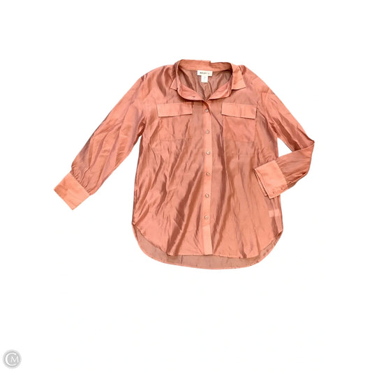 Blouse Long Sleeve By Bailey 44 In Pink, Size: M