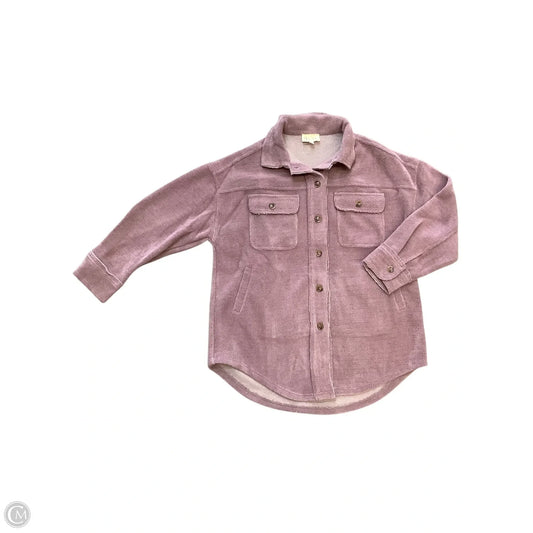 Jacket Shirt By Oli & Hali In Purple, Size: M