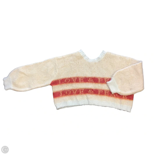 Sweater By Pol In White, Size: M