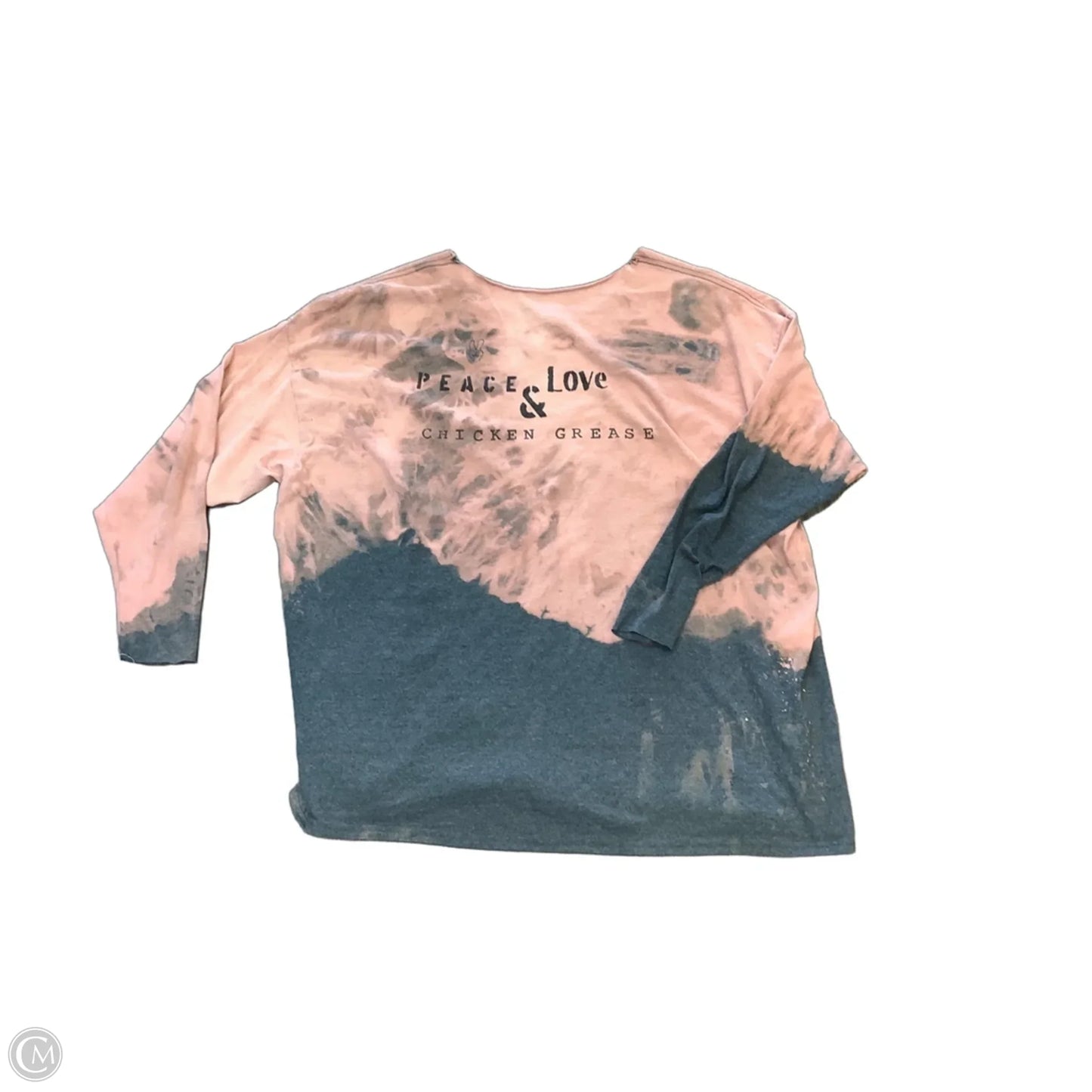 Top Long Sleeve By Clothes Mentor In Grey & Pink, Size: Osfm