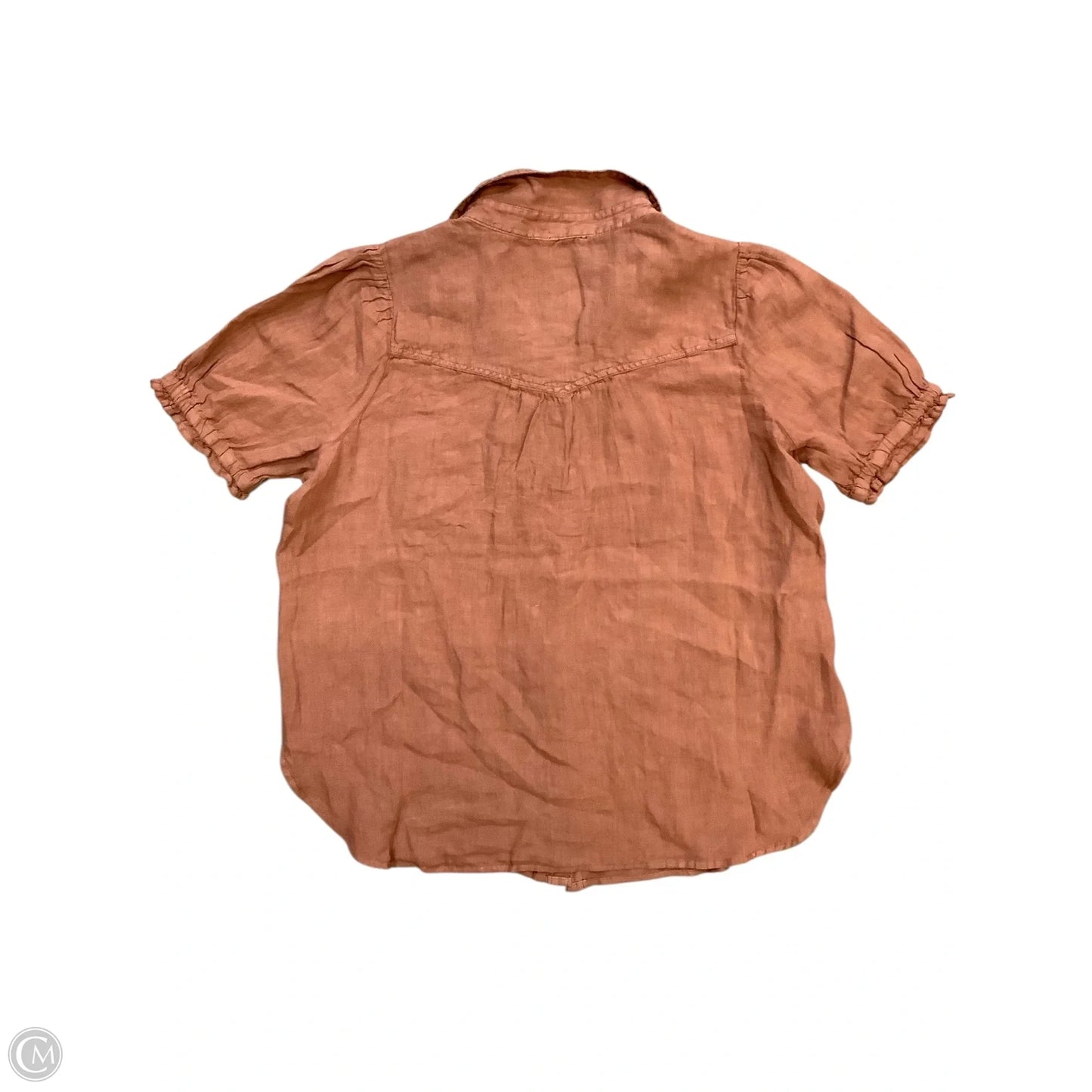 Top Short Sleeve By Pilcro In Brown, Size: M