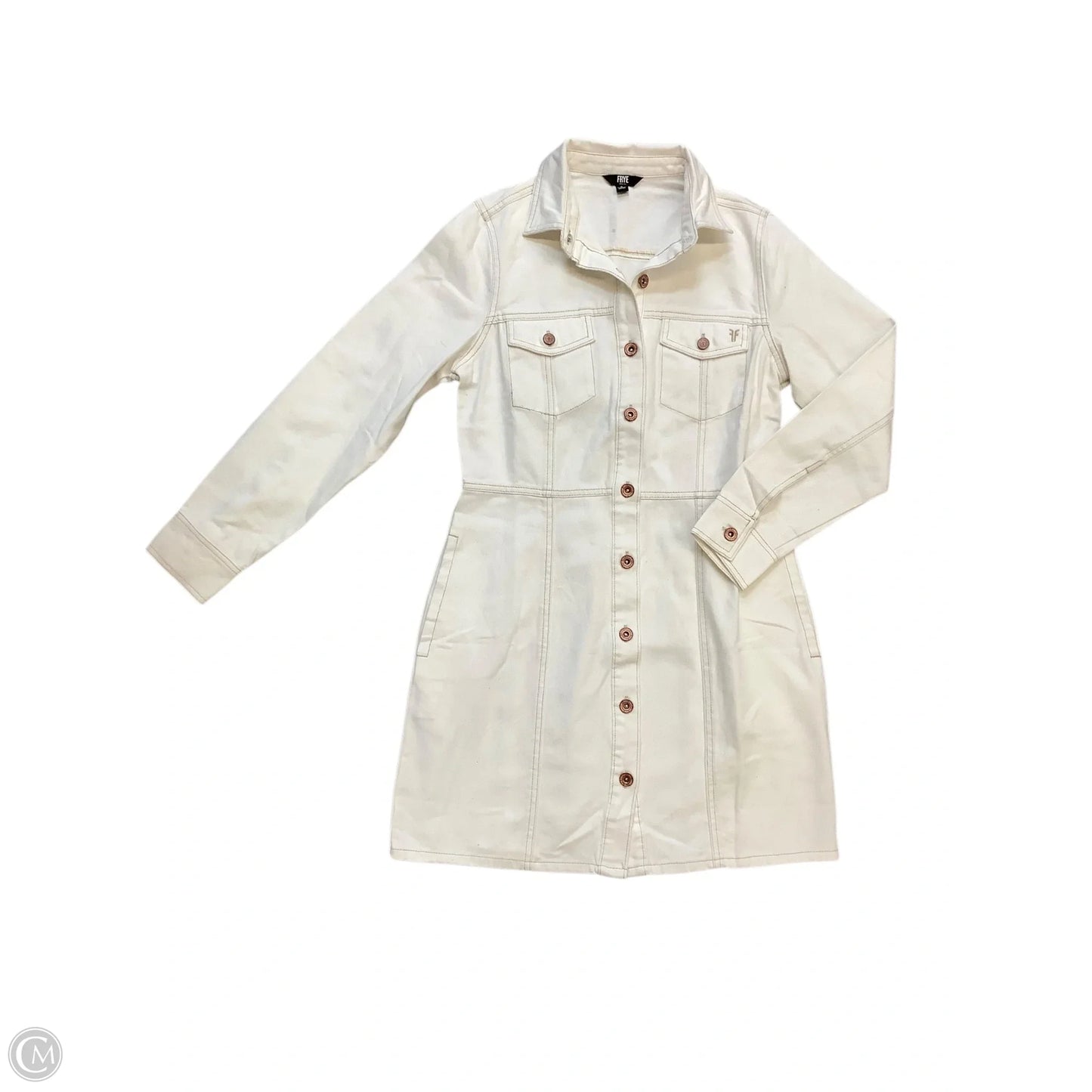 Dress Designer By Frye In White, Size: S