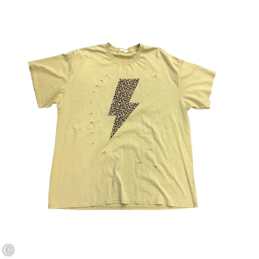 Top Short Sleeve By Easel In Yellow, Size: S