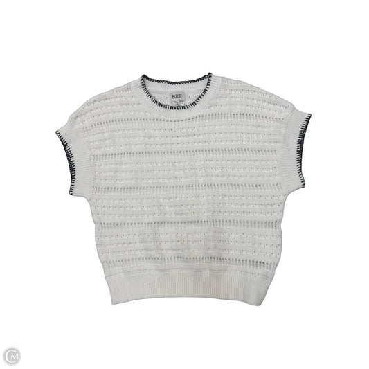 Vest Sweater By Bke In White, Size: S