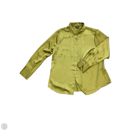 Blouse Long Sleeve By Banana Republic In Green, Size: Xl